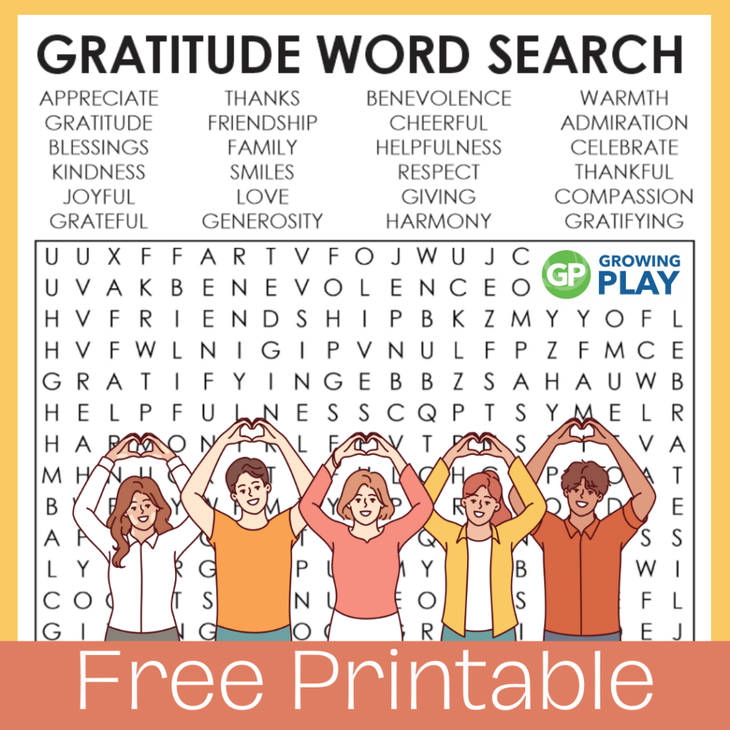 Gratitude Word Search