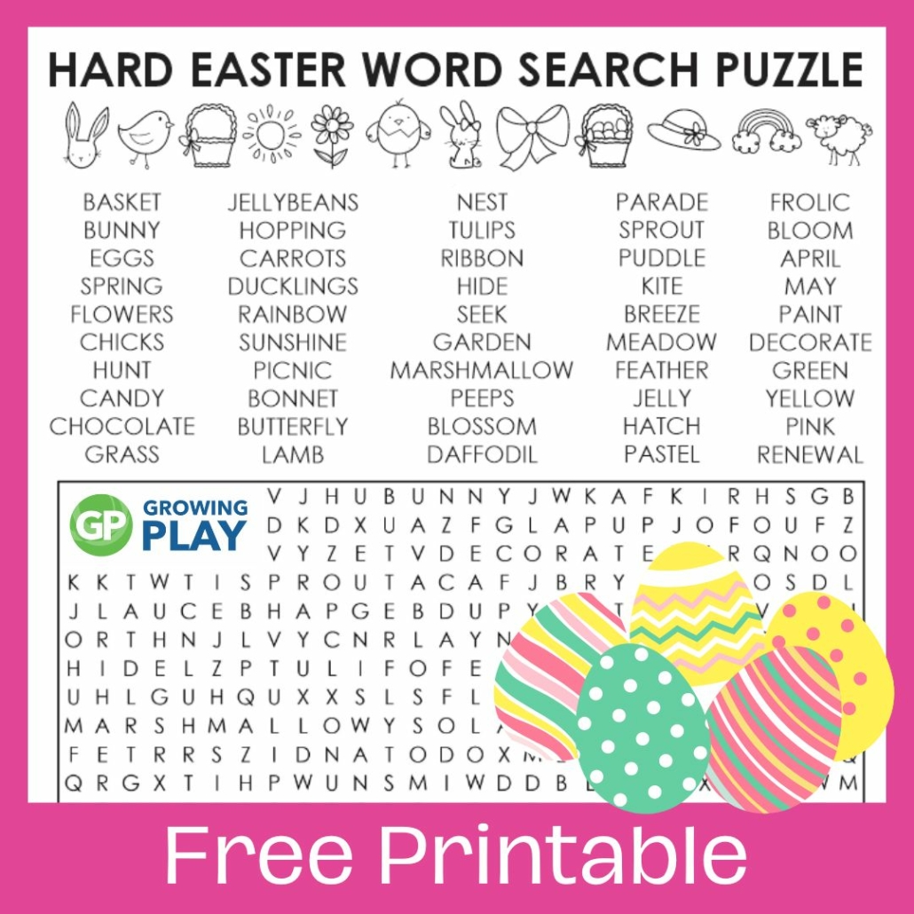 Hard Easter Word Search Hard Easter Word Search