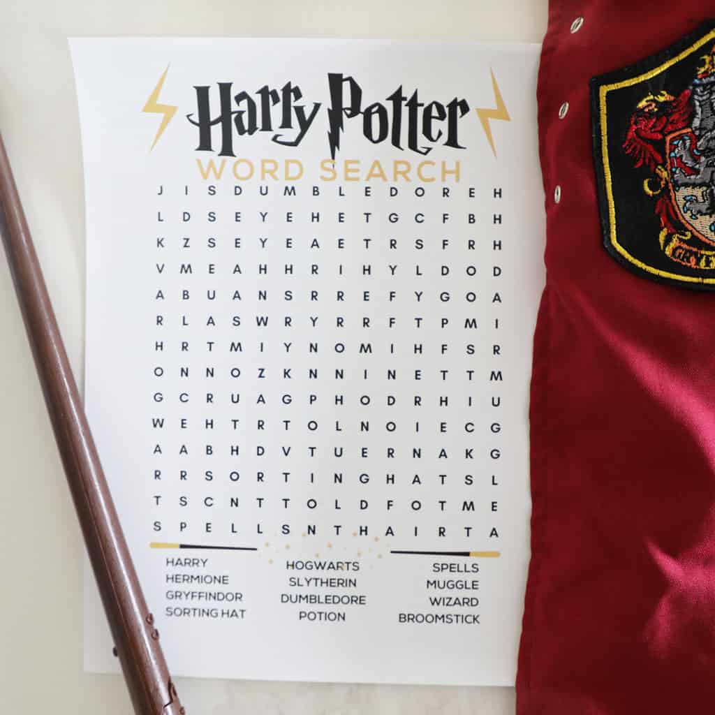 free printable word search harry potter free printable word search harry potter