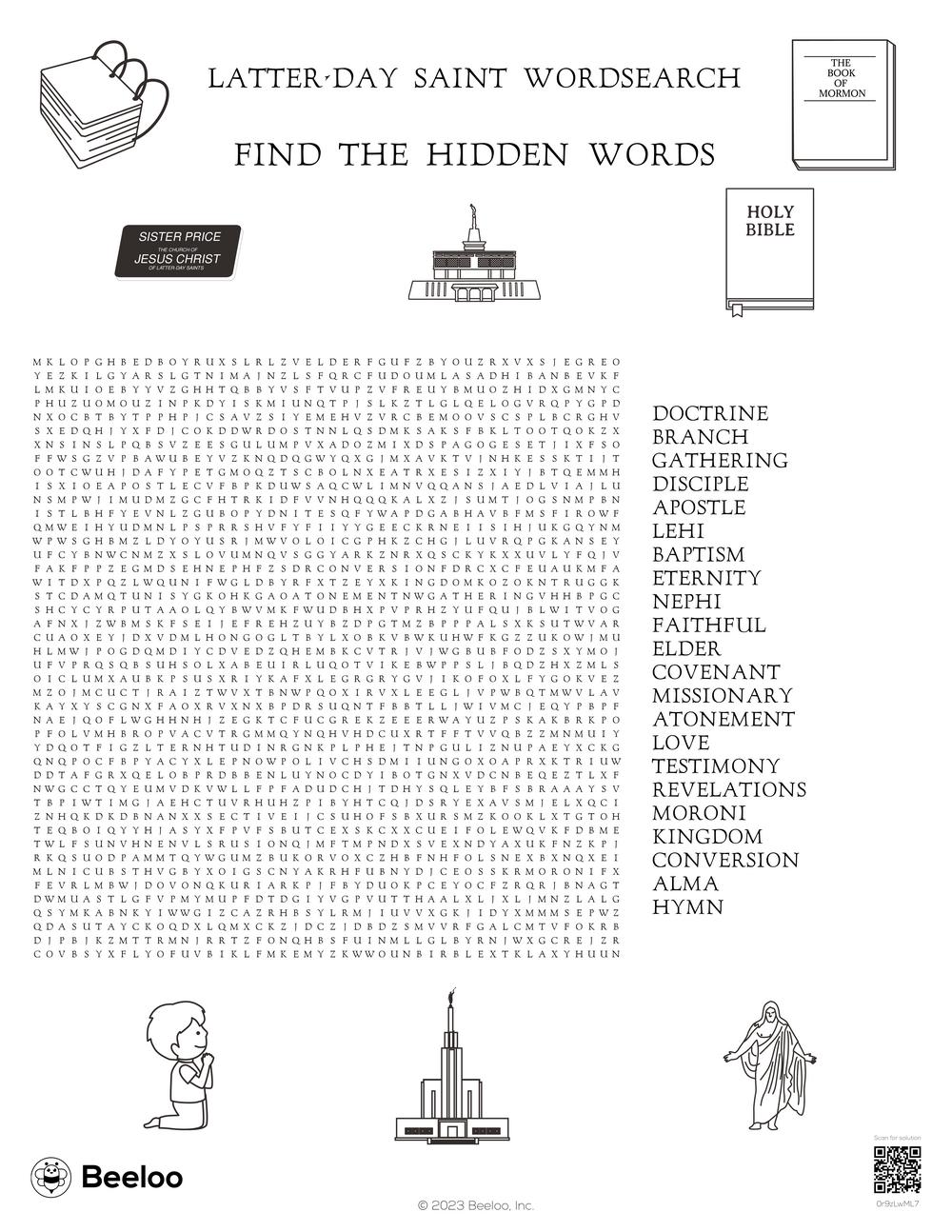 Latterdaysaint Wordsearch Latterdaysaint Wordsearch