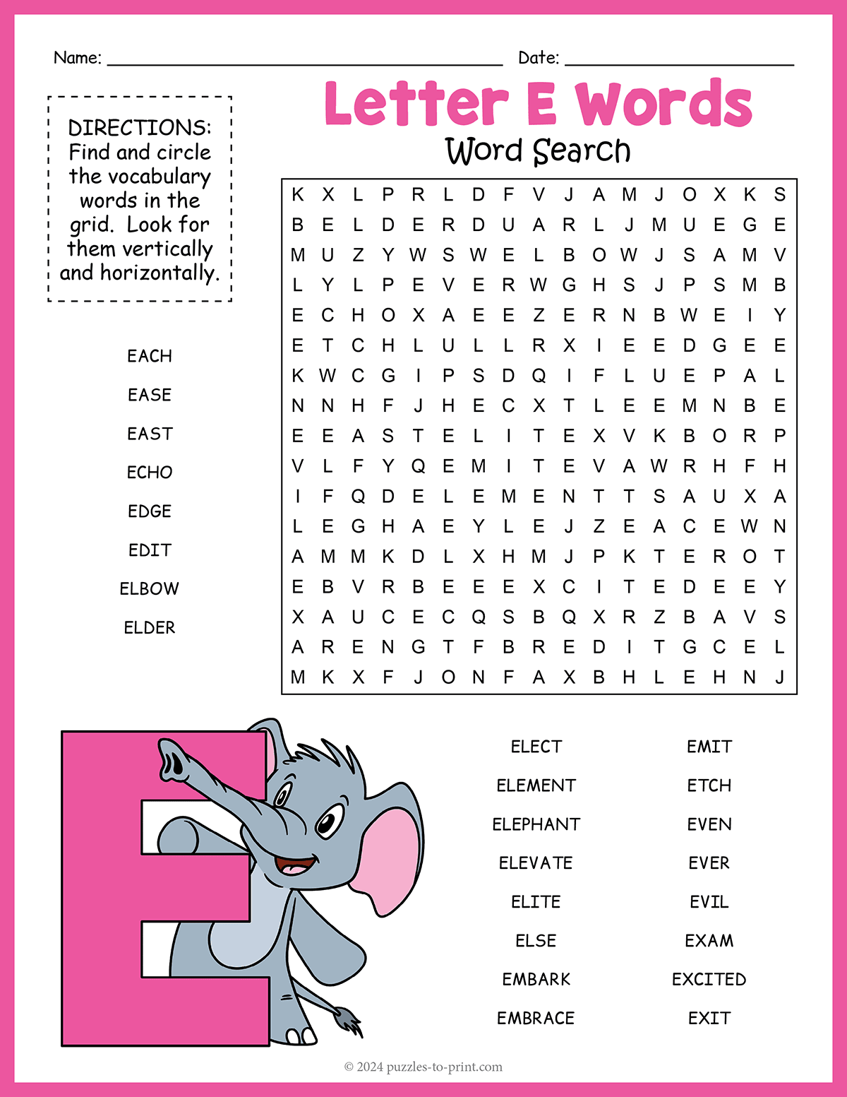 east word search east word search