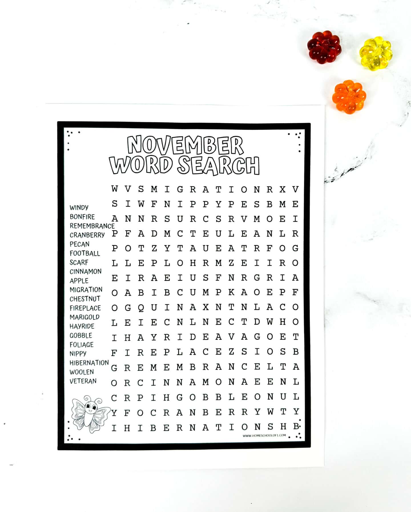free printable word search november free printable word search november