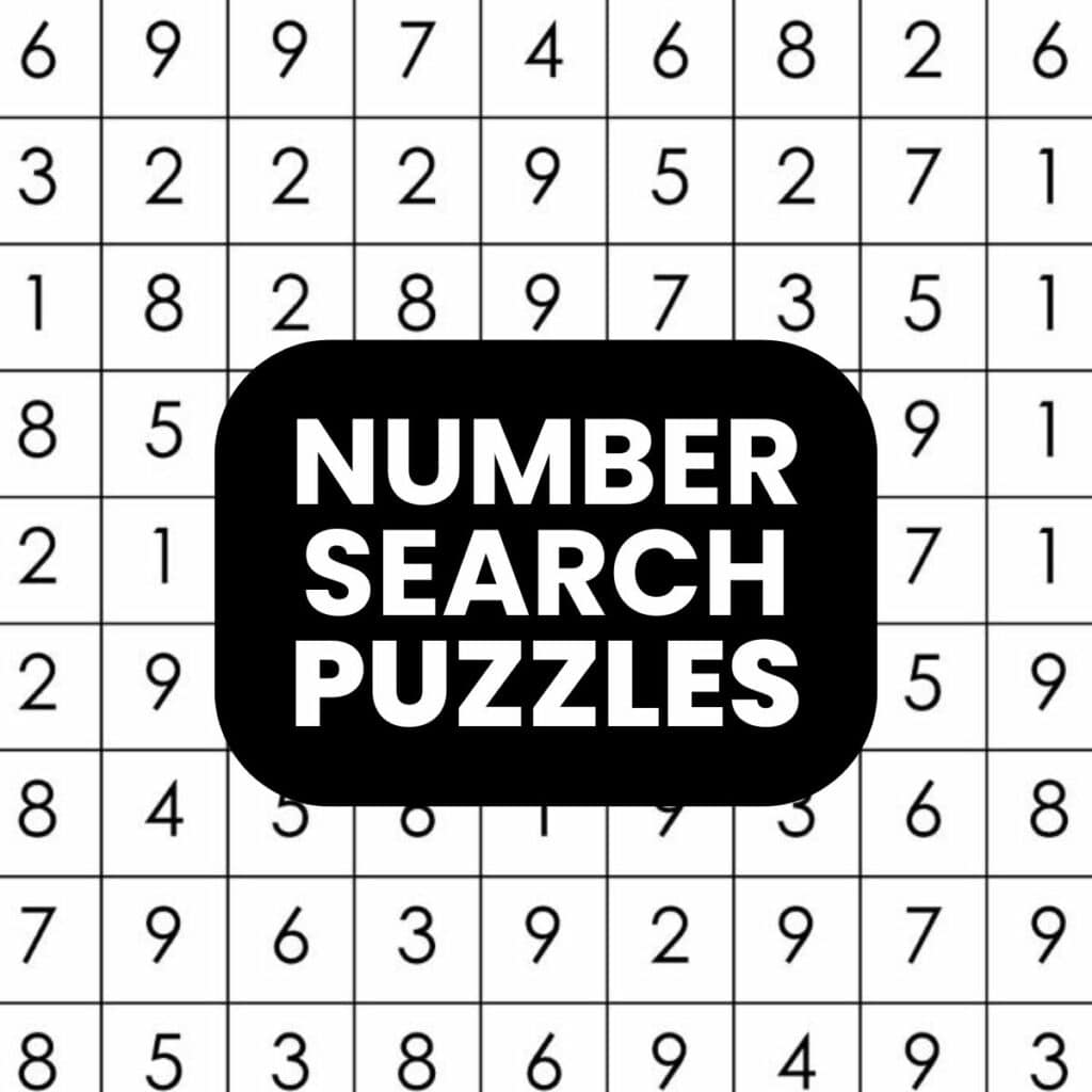 Number Search Puzzles 20x20 Number Search Puzzles 20x20