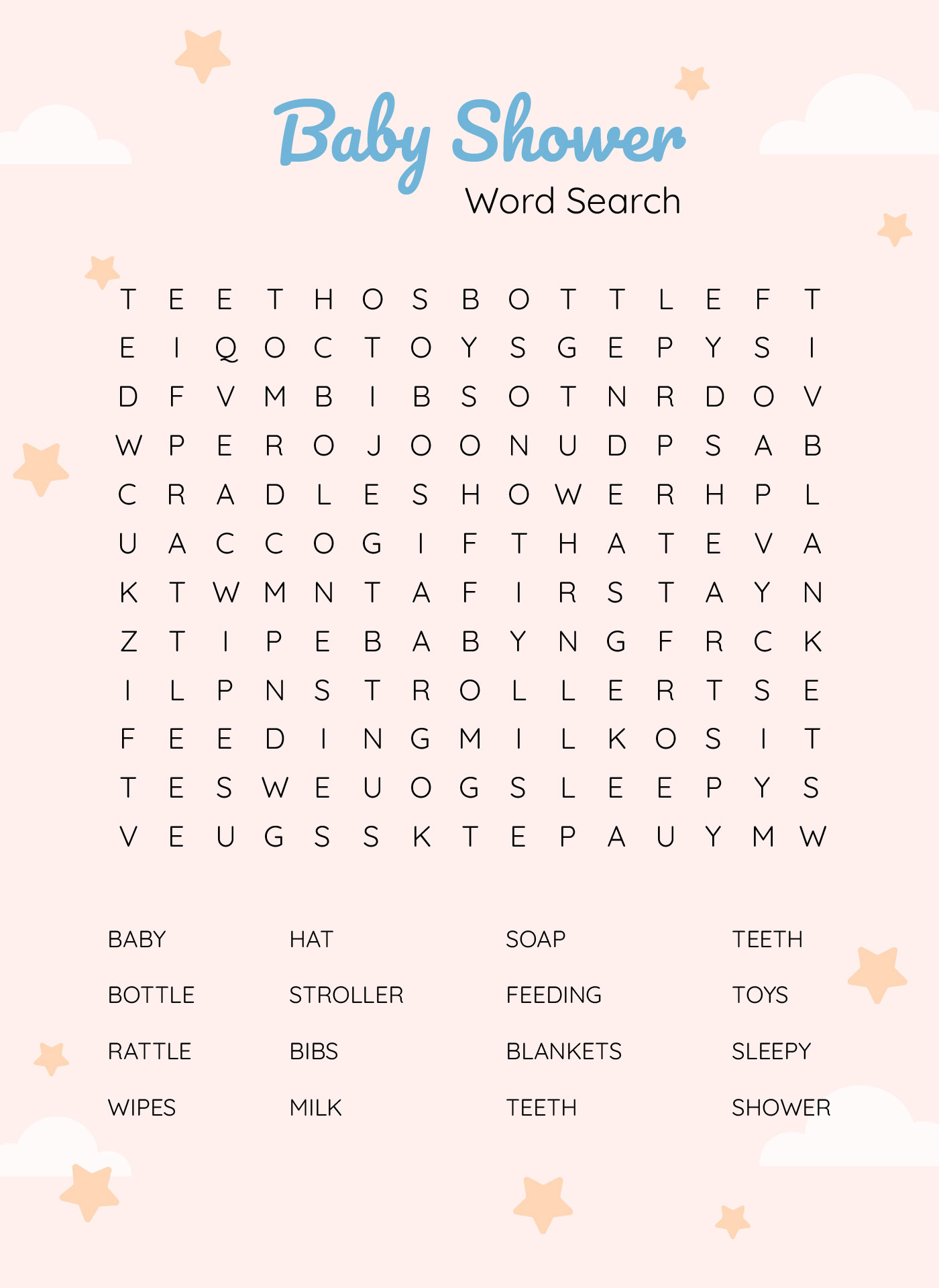 Post Royalty Theme Baby Shower Games Word Search Free Printable 36583