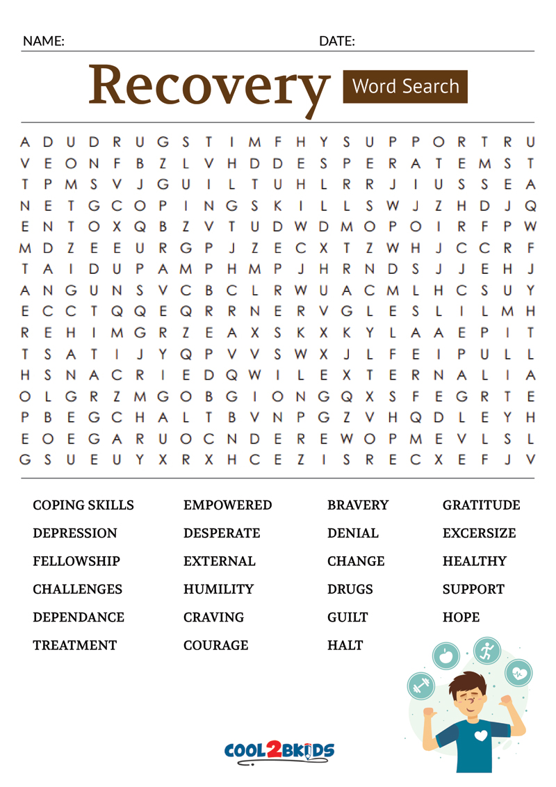 Recovery Word Search Recovery Word Search