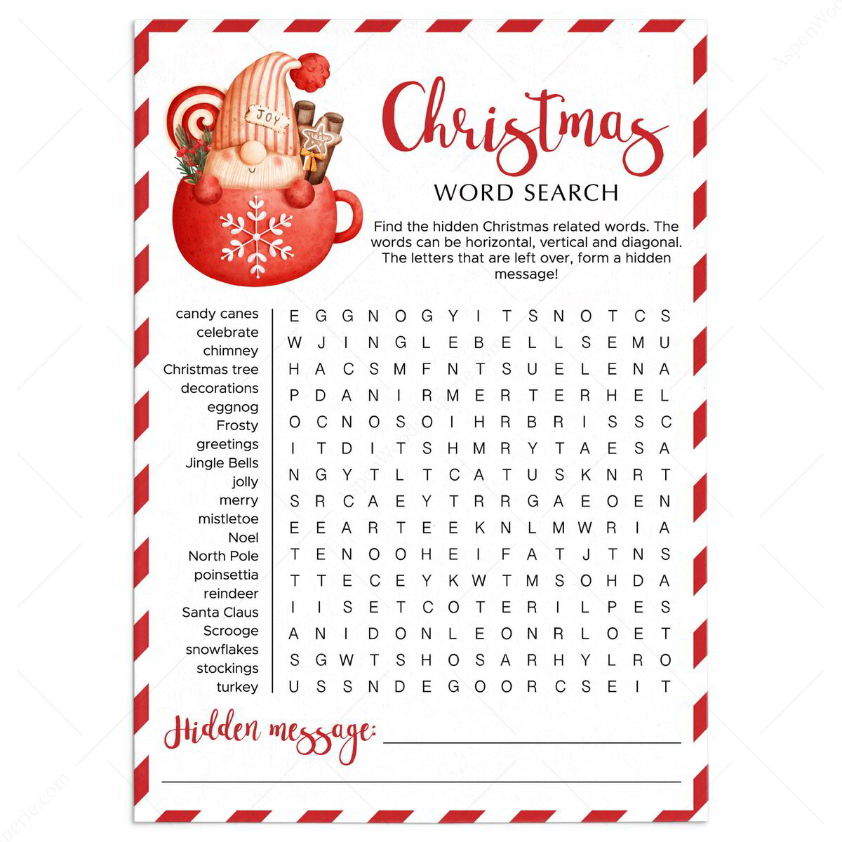 free printable word search puzzles with hidden messages