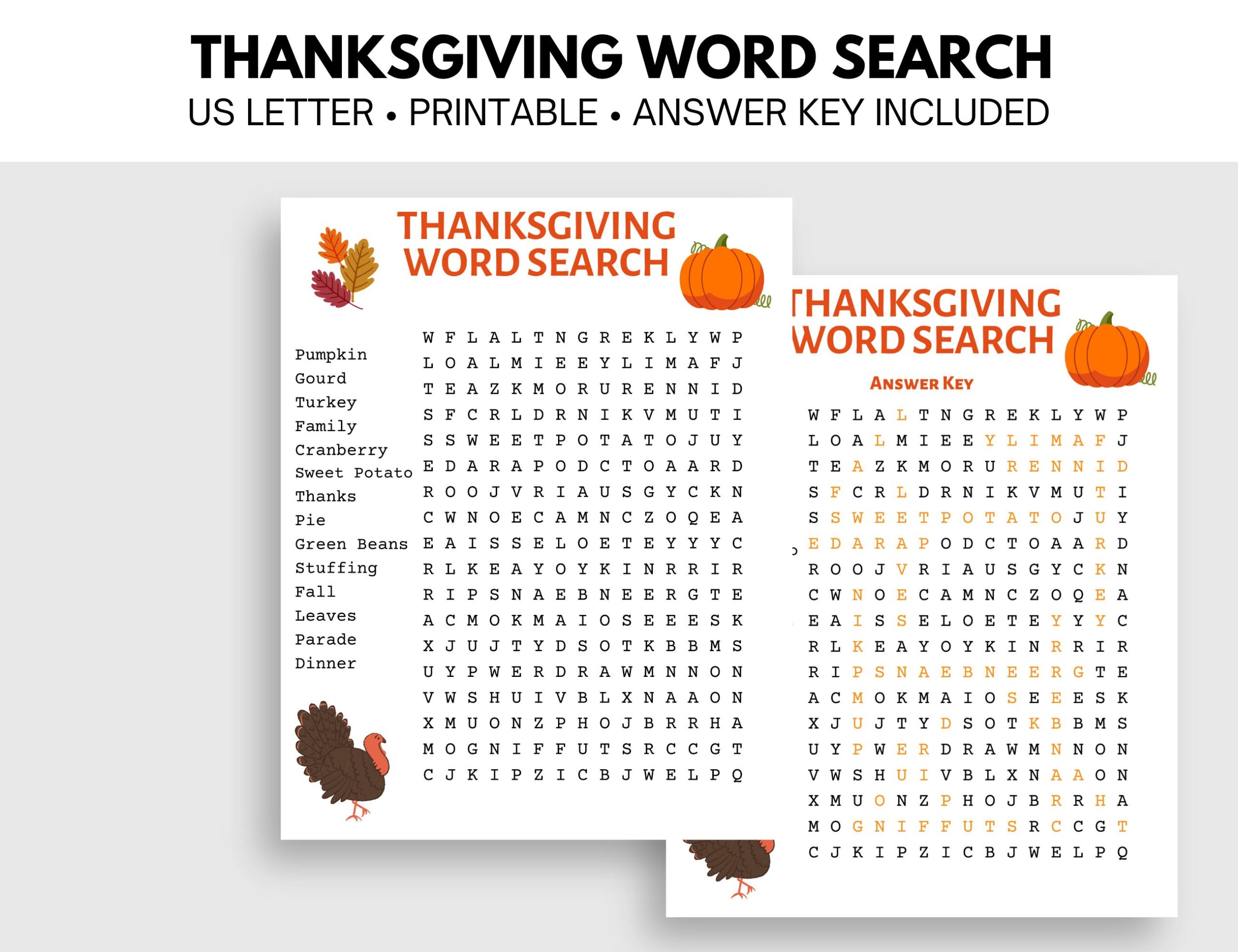 Thanksgiving Word Search Printable Word Thanksgiving Word Search Printable Word