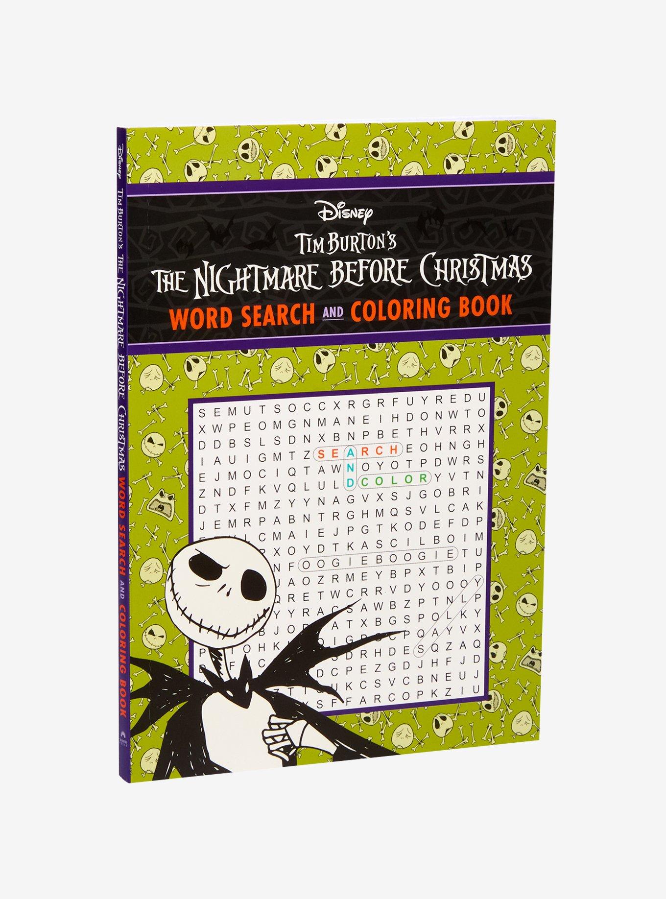 The Nightmare Before Christmas Word Search And Coloring Book The Nightmare Before Christmas Word Search And Coloring Book