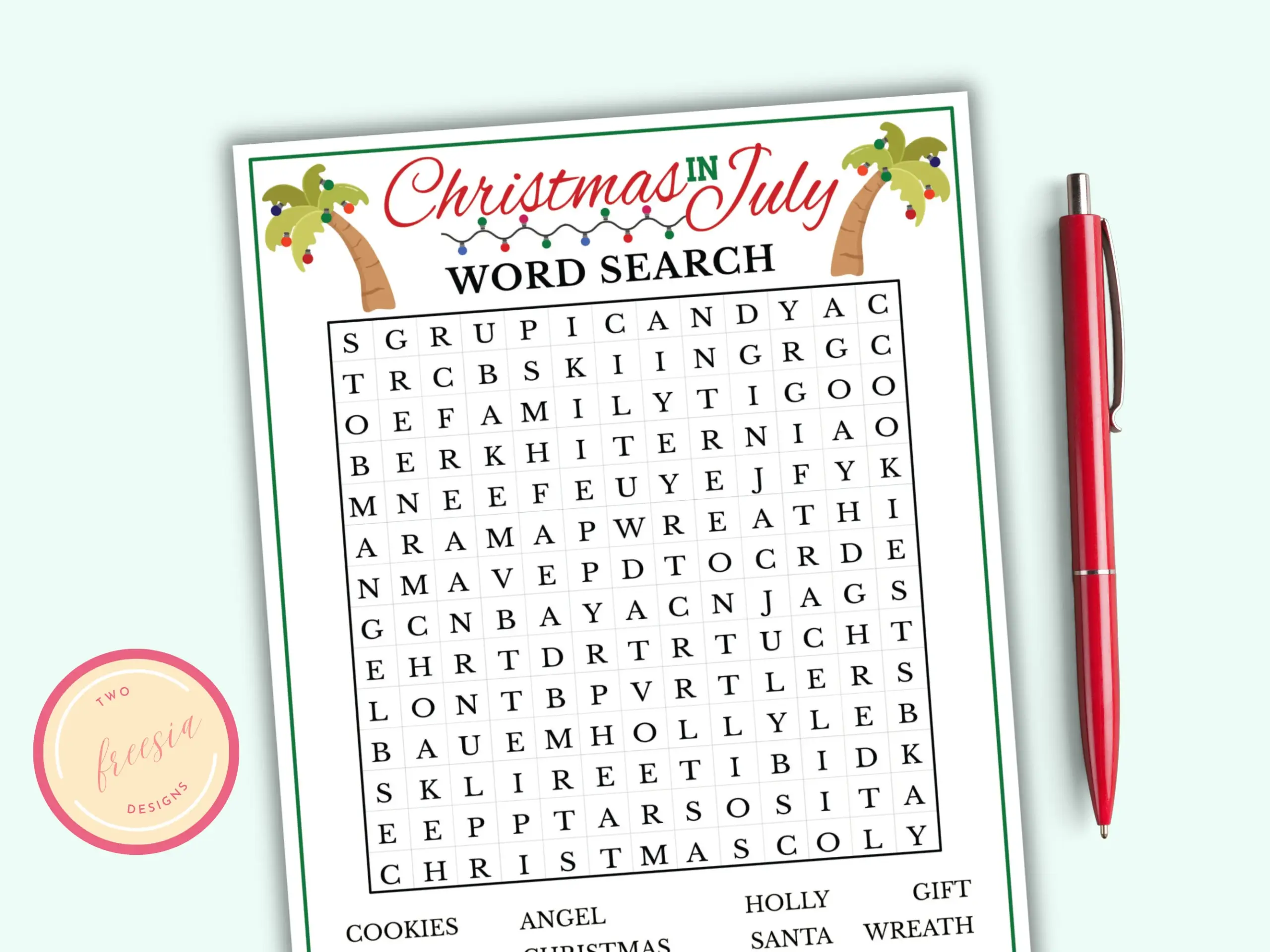 Word Search Game Printable Christmas In Word Search Game Printable Christmas In