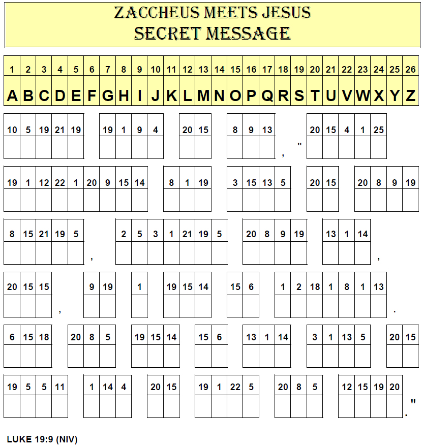 Zacchaeus Secret